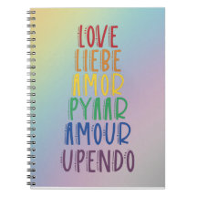 Liebe Languages Spiral Notebook