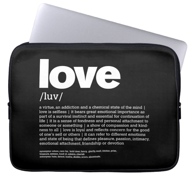 Liebe Laptopschutzhülle (Vorderseite)