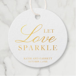 Liebe lass Sparkle Geschenkanhänger