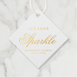 Liebe lass Sparkle Geschenkanhänger