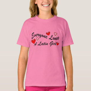 Liebe-Latein-Mädchen T-Shirt