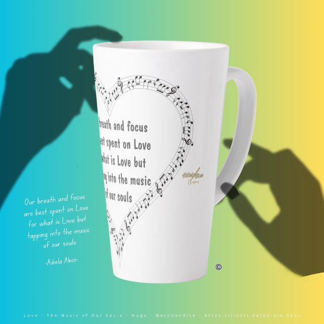 Liebe Latte Tasse von Poet Adiela Akoo (Love Latte Mug by Poet Adiela Akoo. Shop my store for more fab finds & gr8t gift ideas - get it now!)