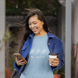 Liebe Laufende Slogan-Läufer T-Shirt