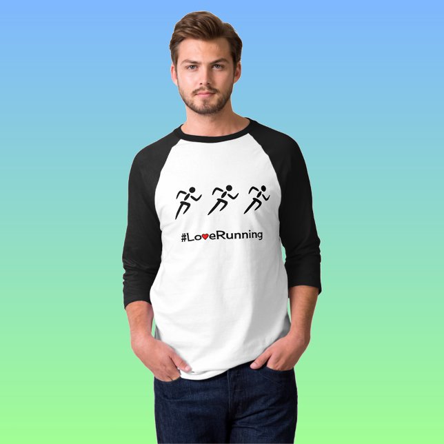 Liebe Laufende Slogan-Läufer T-Shirt (Von Creator hochgeladen)