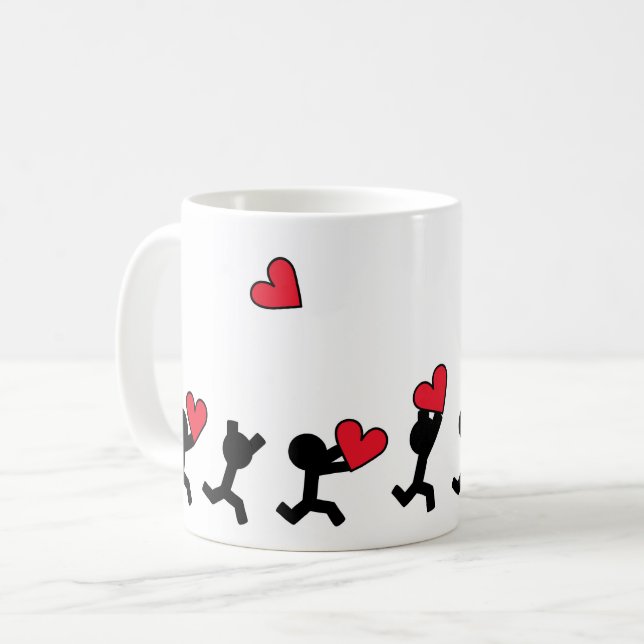 Liebe Läufer Kaffeetasse (Vorderseite Links)