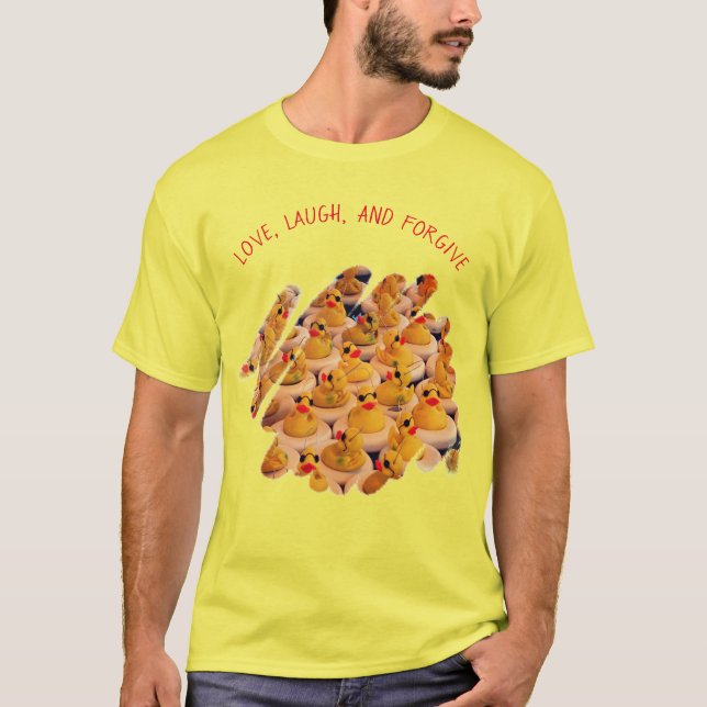 Liebe Laugh vergeben Inspiration T-Shirt (Vorderseite)