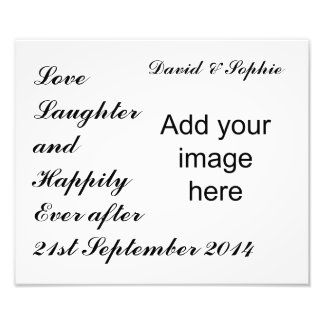 Liebe Laughter & Happiy Everafter Fotodruck