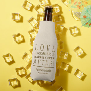 Liebe Laughter Wedding IVORY Flaschenkühler