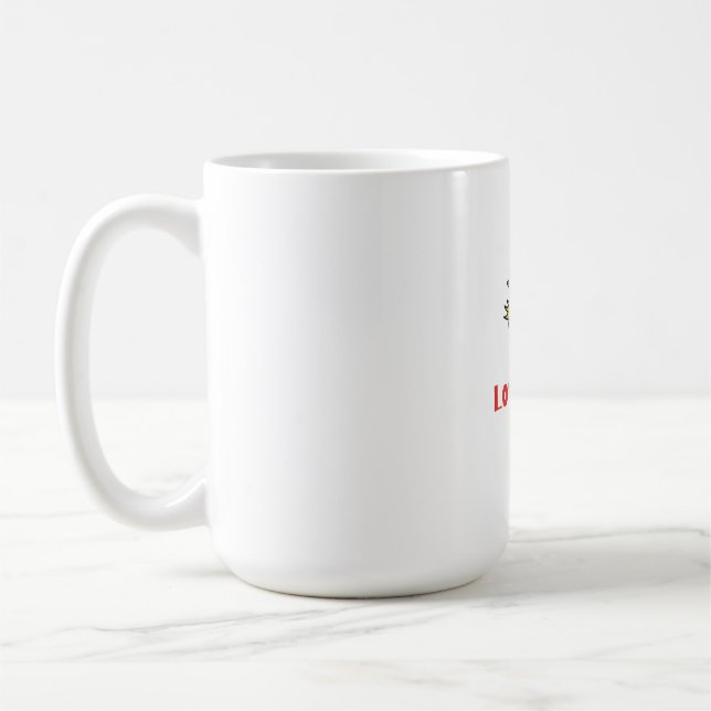 Liebe laut T-Shirt Kaffeetasse (Links)