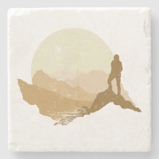 Liebe-Leben-GebirgskletternUntersetzer im Freien Steinuntersetzer