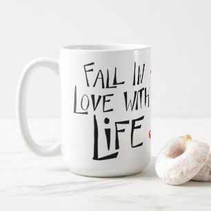 Liebe Leben Glücklichsein Einstellung Erfolg Zitat Kaffeetasse