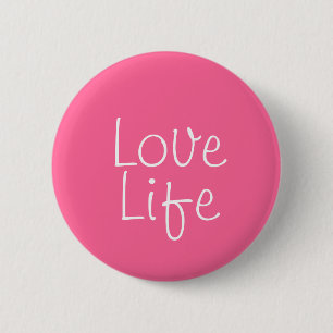 Liebe-Leben-Knopf Button