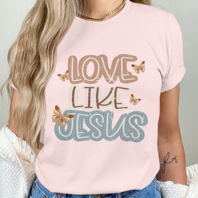 Liebe lebt Jesus-Christlicher Glaubensstifter T-Shirt (Von Creator hochgeladen)