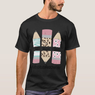Liebe Lehre Inspirier Ersetzter Lehrer Substitut T T-Shirt