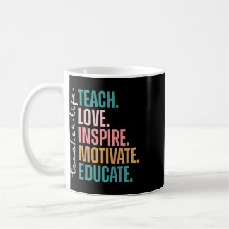 Liebe Lehren Inspirieren Motivieren Ck Zur Schule Kaffeetasse