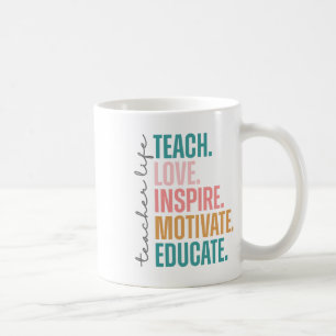 Liebe Lehren Inspirieren Motivieren Zurück zur Sch Kaffeetasse