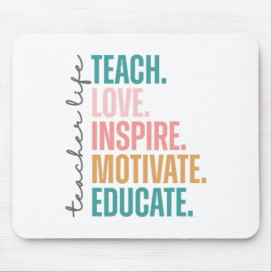 Liebe Lehren Inspirieren Motivieren Zurück Zur Sch Mousepad