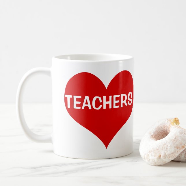 Liebe Lehrer Kaffeetasse (Mit Donut)