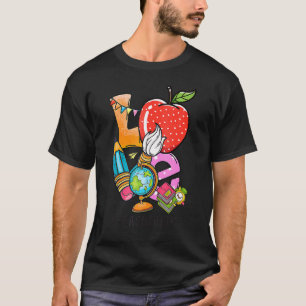 Liebe Lehrer Life Apple Stift Lehrer Bewertung T-Shirt
