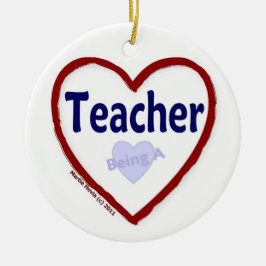 Liebe Lehrerin Keramikornament