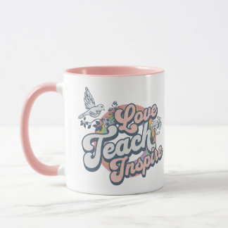 Liebe lehrt Geschenk für Lehrer inspirieren  Tasse