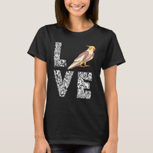 Liebe Leopard Cockatiel Bird Parrot Pet Bird Eigen T-Shirt