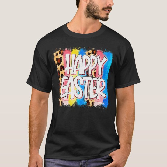 Liebe Leopard, glückliche Ostern T-Shirt (Vorderseite)