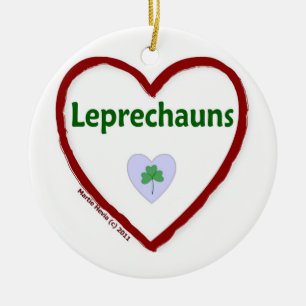 Liebe Leprechauns Keramik Ornament