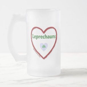 Liebe Leprechauns Mattglas Bierglas