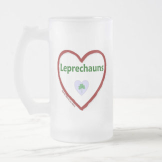 Liebe Leprechauns Mattglas Bierglas