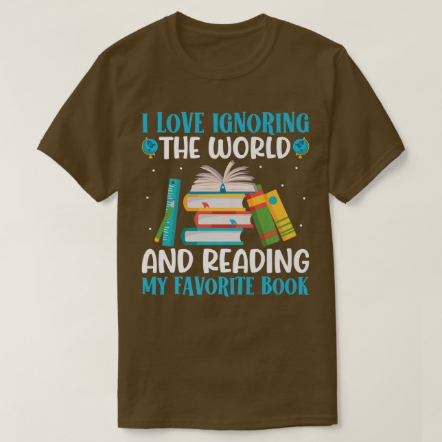 Liebe Lesen der Favoritenbuch Funny Reader Bücher  T-Shirt (Design vorne)