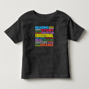 Liebe Lesen von Büchern - Genre Word Art Kleinkind T-shirt