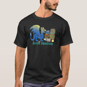 Liebe Lesen von Büchern Vintag Retro Buch Dragon G T-Shirt
