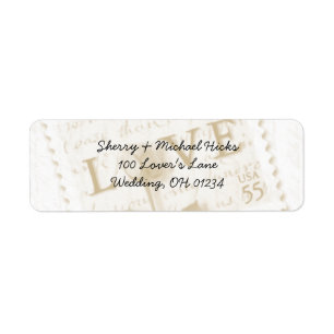 Liebe Letter Address Labels