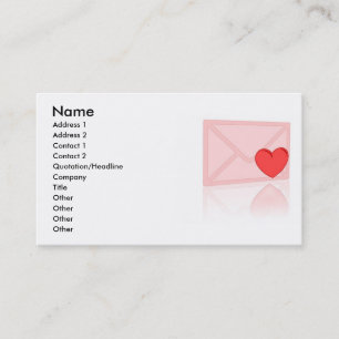 Liebe Letter Business Card Visitenkarte
