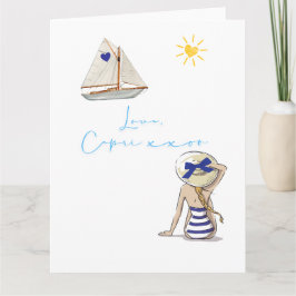 Liebe Letter Design - Liebe, Capri xxoo Karte