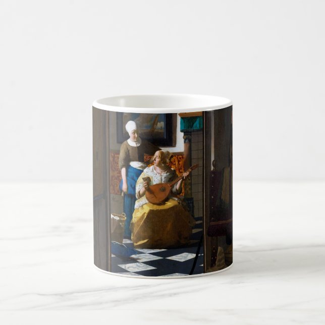 Liebe Letter, Johannes Vermeer Kaffeetasse (Mittel)