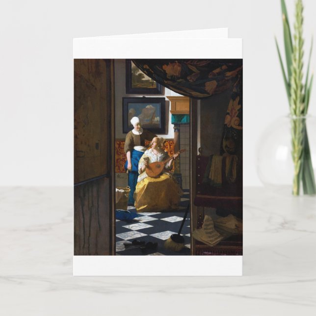 Liebe Letter, Johannes Vermeer Karte (Vorderseite)