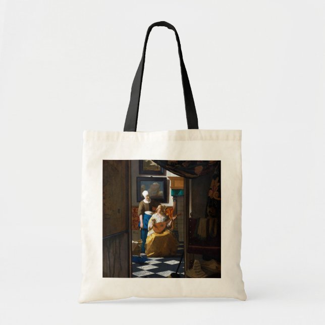 Liebe Letter, Johannes Vermeer Tragetasche (Vorne)