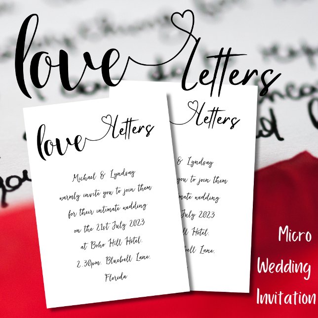 Liebe Letter SimpleInk Handgeschriebene Hochzeit Einladung (Von Creator hochgeladen)