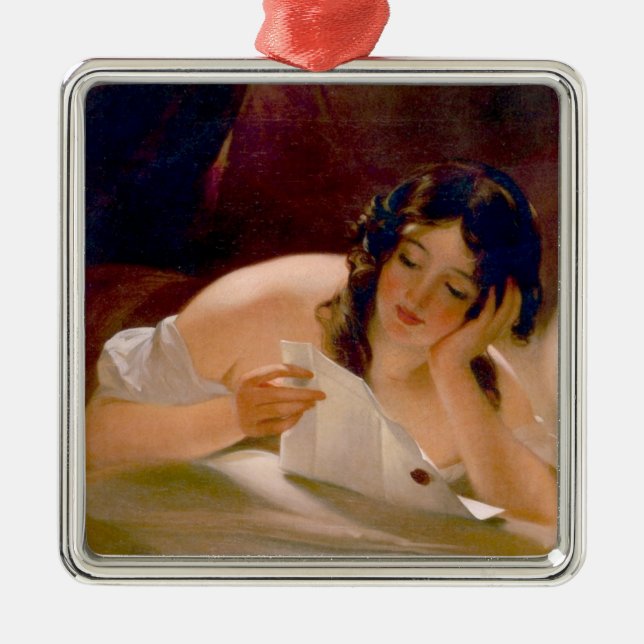 Liebe Letter (von Thomas Sully) Ornament Aus Metall (Vorne)