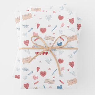 Liebe Letters Valentine Stationery Valetines Day Geschenkpapier Set