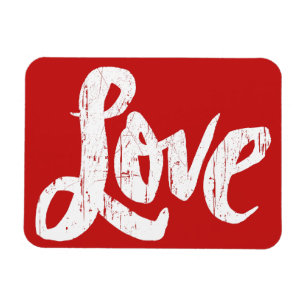 LIEBE Letting Calligraphy Valentine Typografy Magnet
