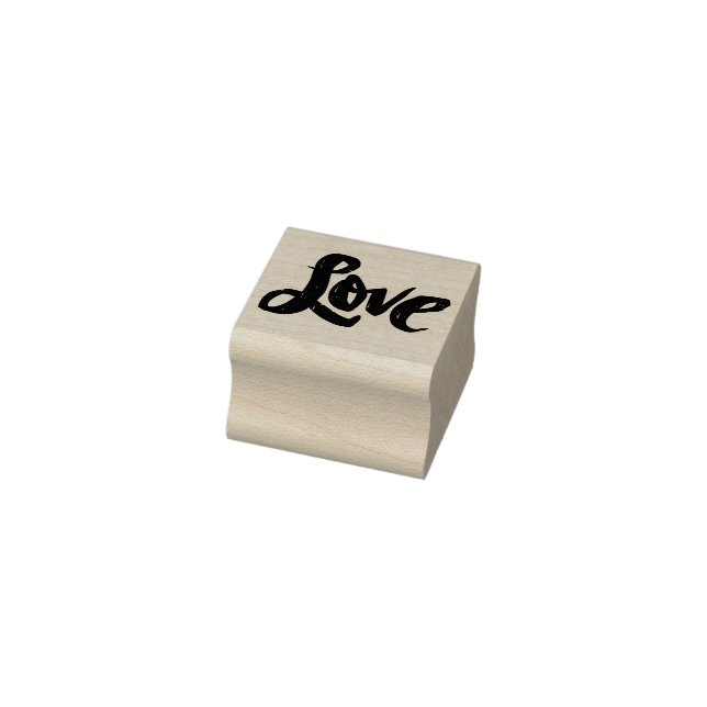 LIEBE Letting Distressed Calligraphy Valentine Gummistempel (Stempel)