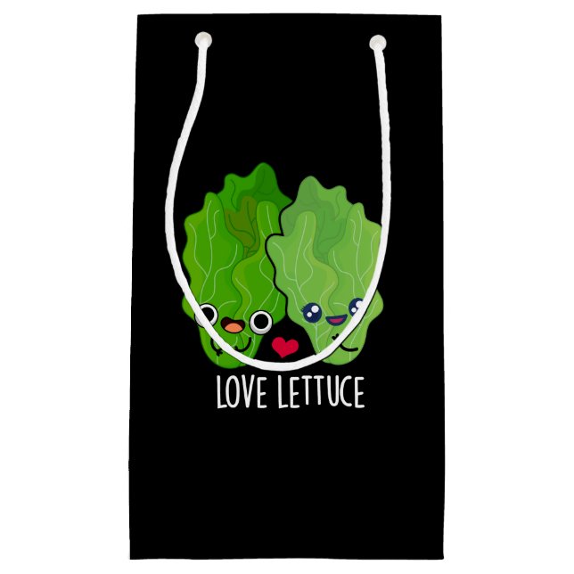 Liebe Lettuce Funny Veggie Pun Kleine Geschenktüte (Vorderseite)