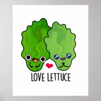 Liebe Lettuce Funny Veggie Pun