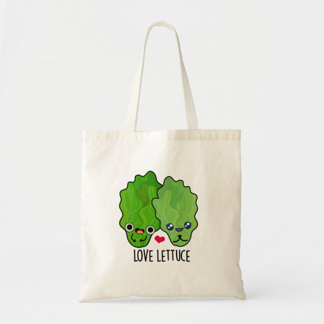 Liebe Lettuce Funny Veggie Pun Tragetasche (Vorne)