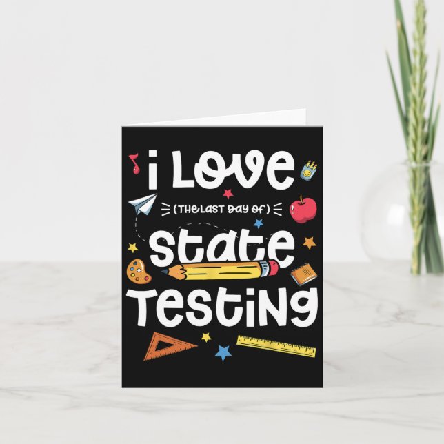 Liebe (letzter Tag) Staat-Test Karte (Vorderseite)