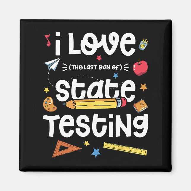 Liebe (letzter Tag) Staat-Test Magnet (Vorne)