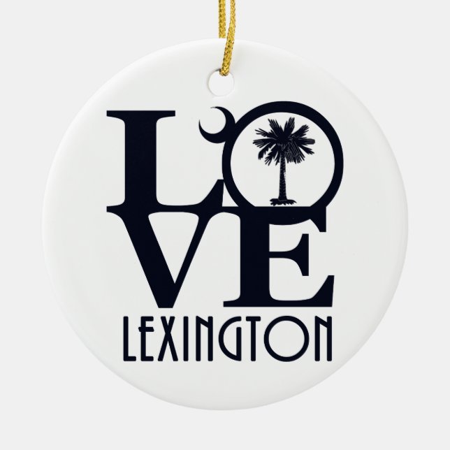 LIEBE Lexington SC Keramik Ornament (Vorne)